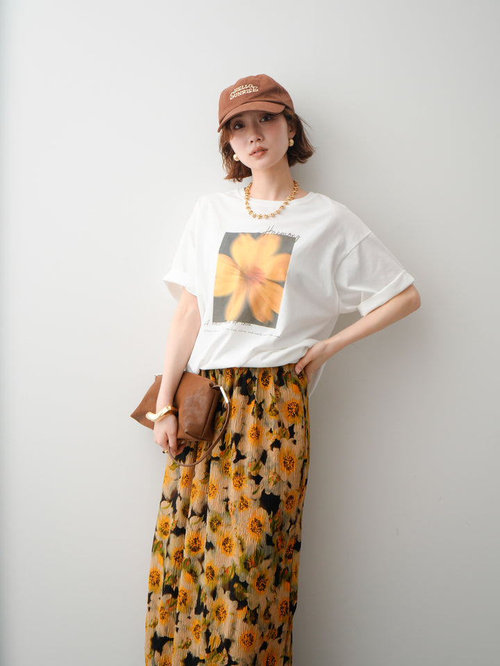 [SET]フラワーフォトTEE+選べるアクセセット(2set)