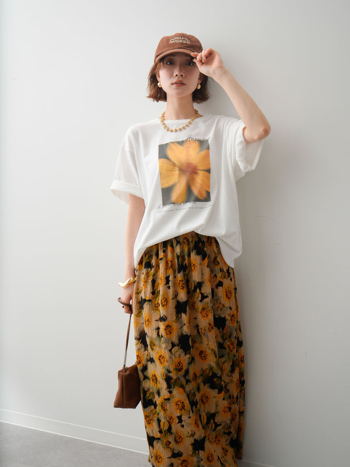 [SET]フラワーフォトTEE+選べるアクセセット(2set)
