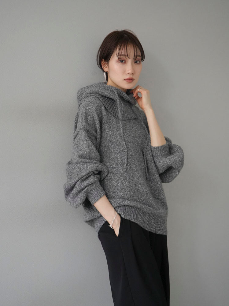 [Pre-order] Balaclava SET knit pullover/gray