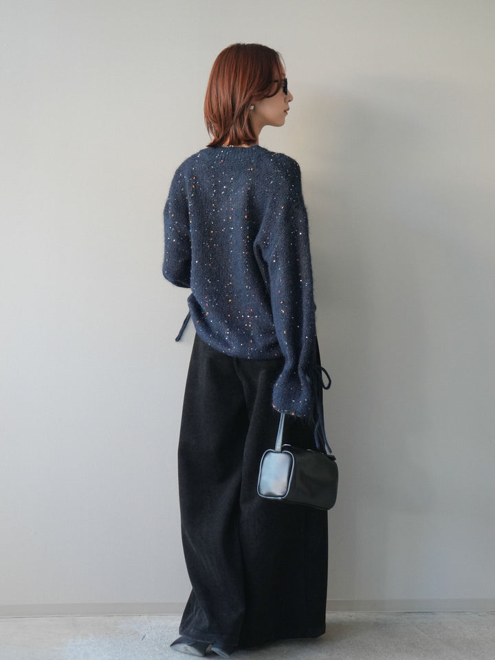 [SET]ベルトデザインループコールテンワイドパンツ(ベルト付き)+ベルトデザインループコールテンワイドパンツ(ベルト付き)(2set)