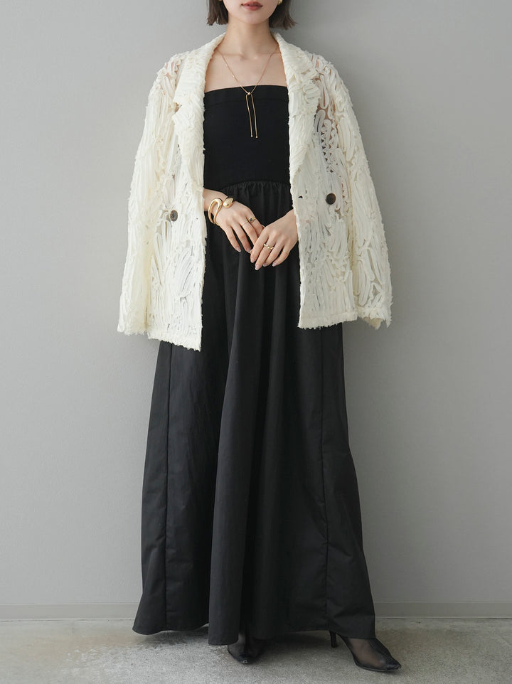 [予約]シアージャガードテーラードジャケット/アイボリー