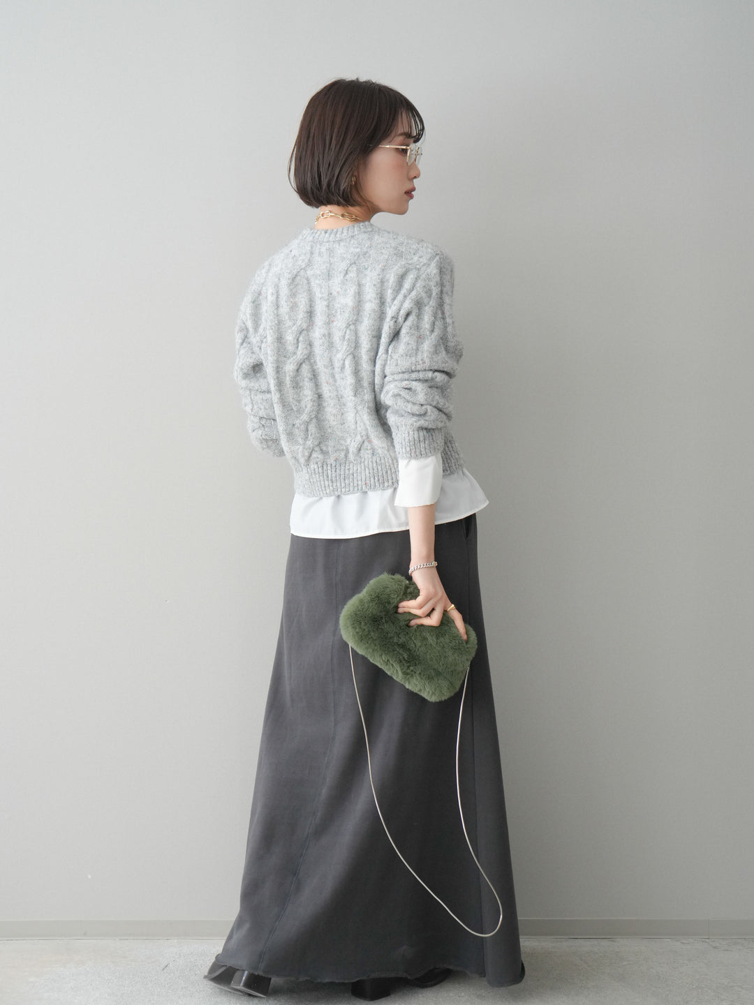 [SET]スウェットフレアロングスカート+スウェットフレアロングスカート(2set)