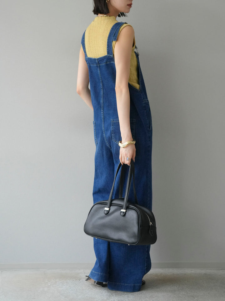 【預購】彈性牛仔寬褲/藍色