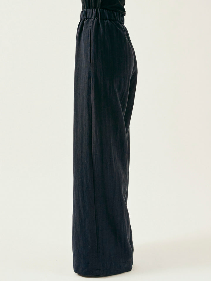 [SET]オーガンジーヘムブラウス＆ワイドパンツSET UP(2set)