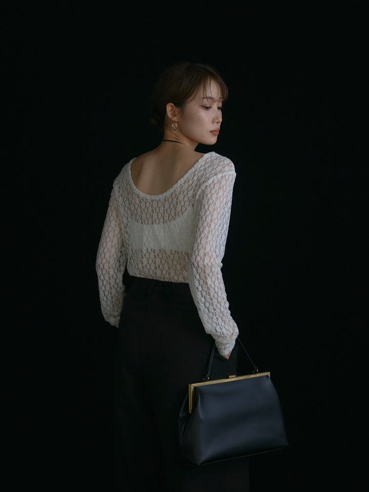 【Allure】[SET]バックラウンドレーストップス+バックラウンドレーストップス(2set)