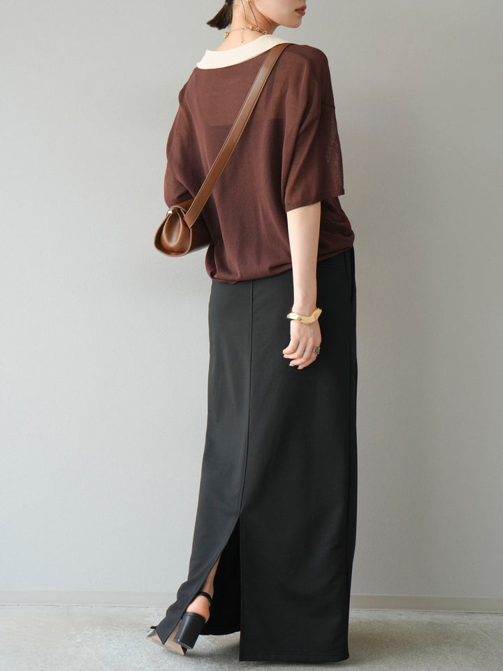 [SET] 毛衣長裙+毛衣長裙（2件套）