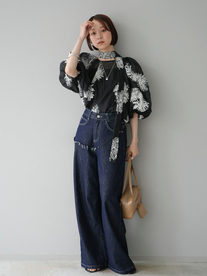 【預購】提臀牛仔褲/深藍色