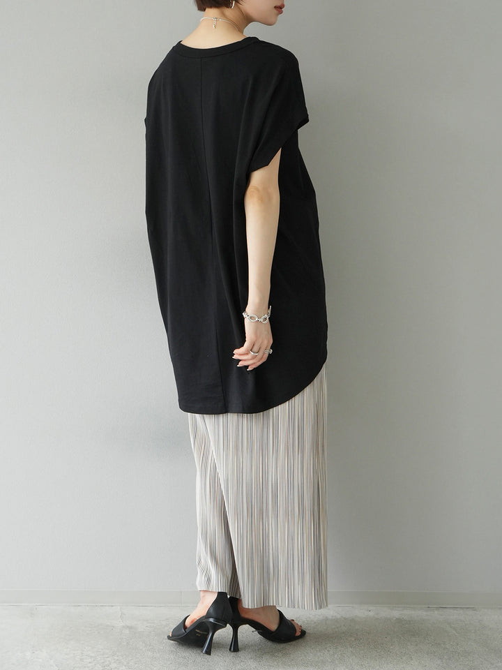 [Pre-order] French Sleeve Long T-shirt/Black