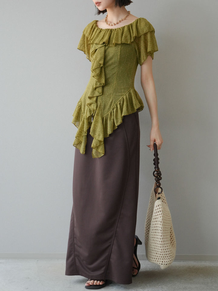 [SET] 毛衣長裙+毛衣長裙（2件套）