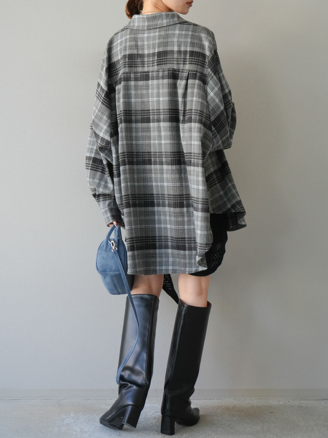 [予約]スエードペチパンツ付ミニスカート/ブラック