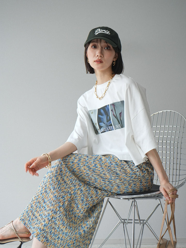 [預購] 光滑照片印花Logo變色短T卹/Off