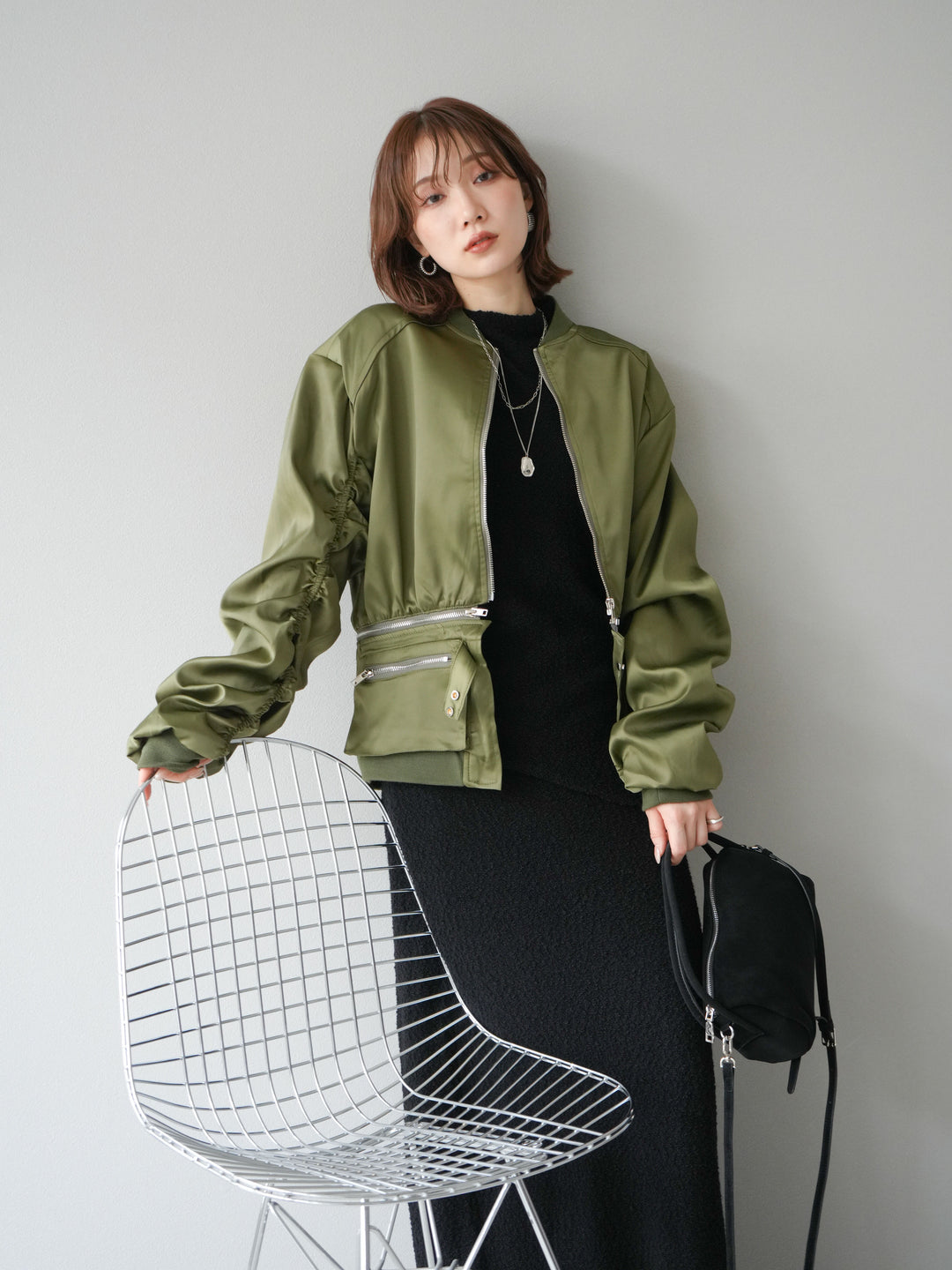 [予約]2WAYデザインMA-1/カーキ