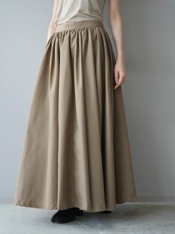 [予約]ブロードボリュームスカート/モカ