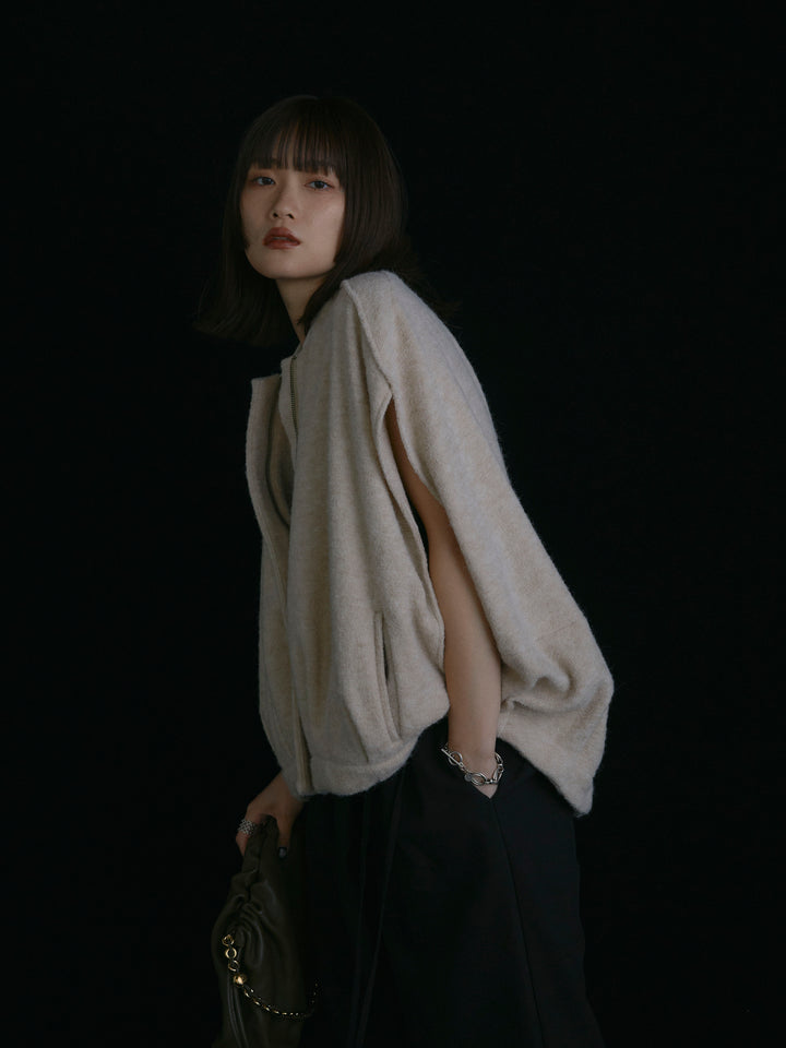 【Allure】[SET]ウール混コクーンブルゾン+ウール混コクーンブルゾン(2set)