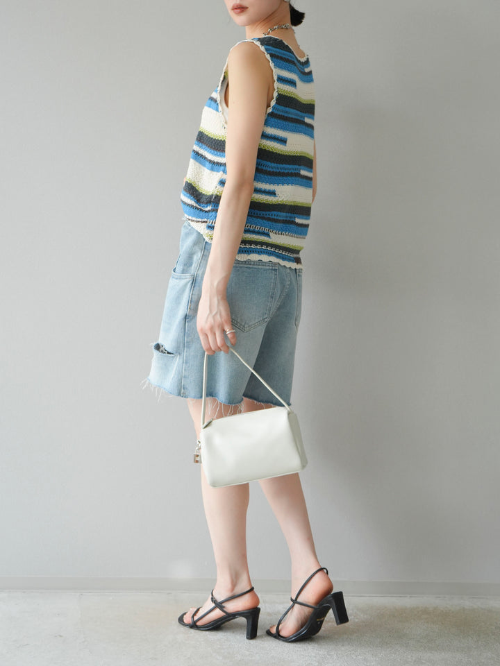 【預購】寬鬆半身牛仔褲/淺藍