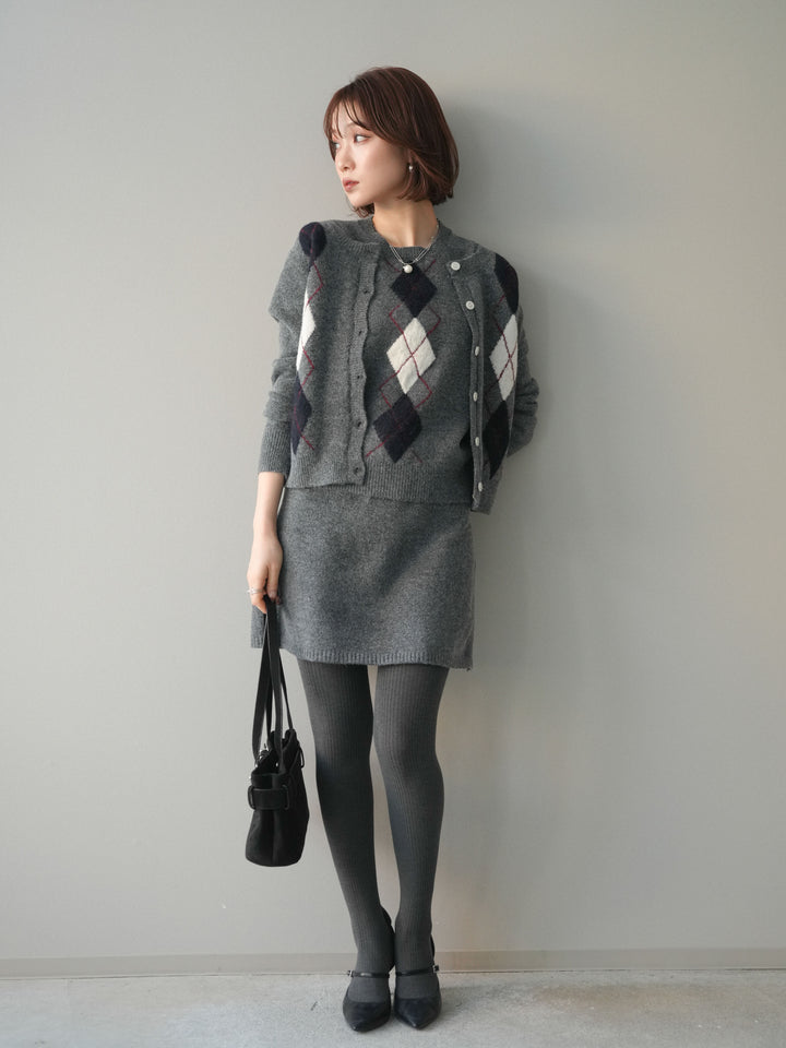 [SET]アーガイル柄3ピースSET UP(2set)