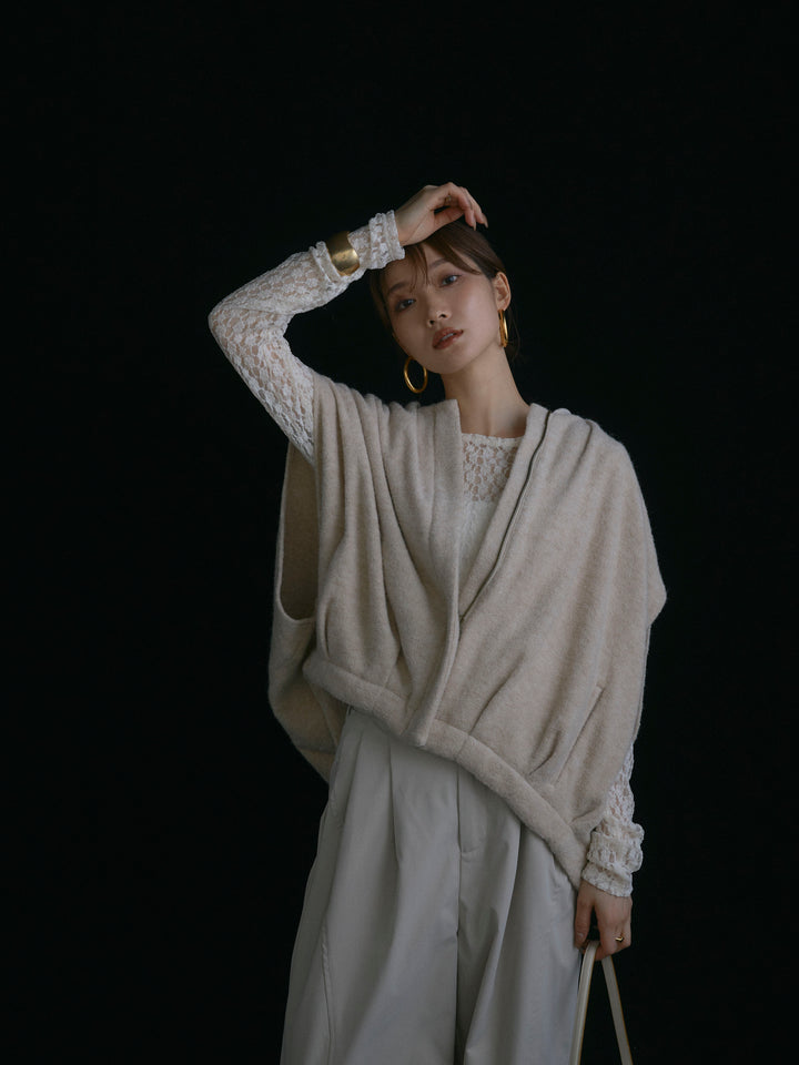 【Allure】[SET]ウール混コクーンブルゾン+ウール混コクーンブルゾン(2set)