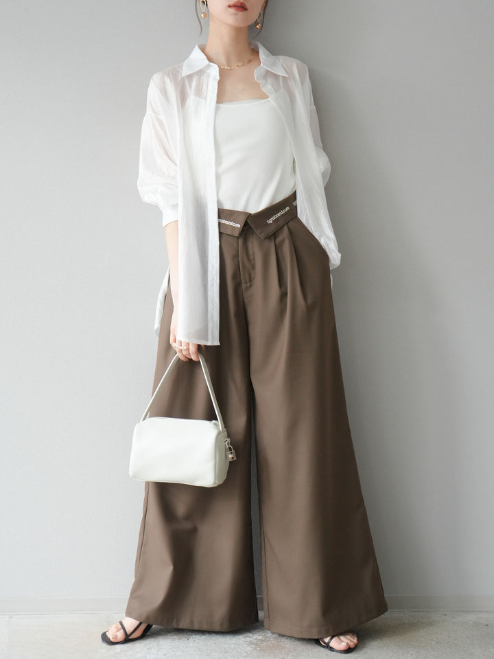 [予約]ワッシャーシャイニーシャツ/ホワイト