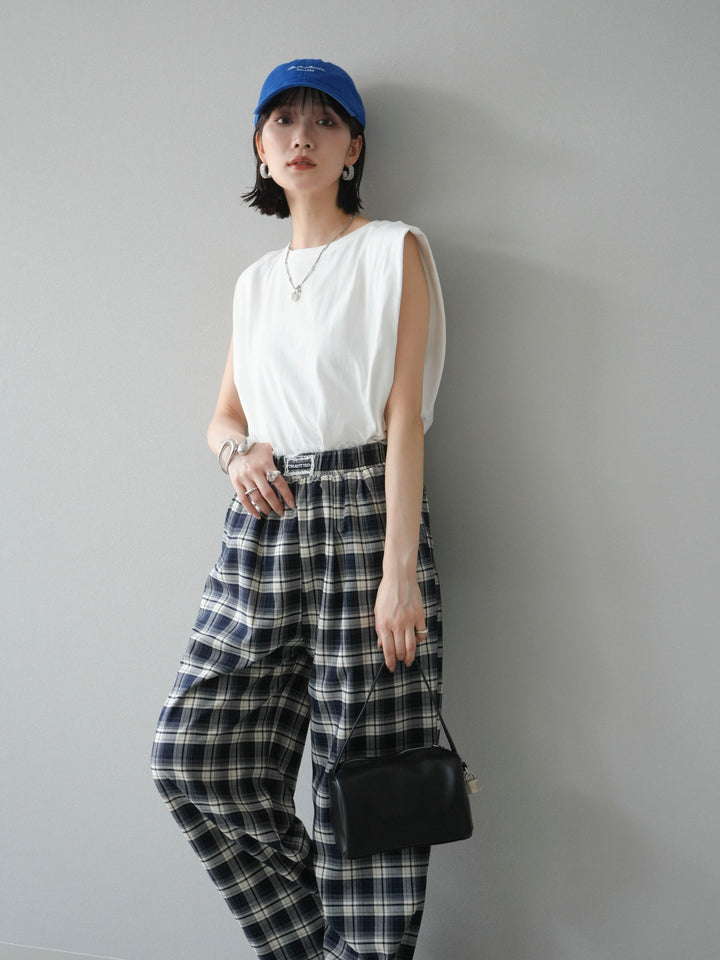 【預購】肩部褶皺法式袖套頭衫/可脫