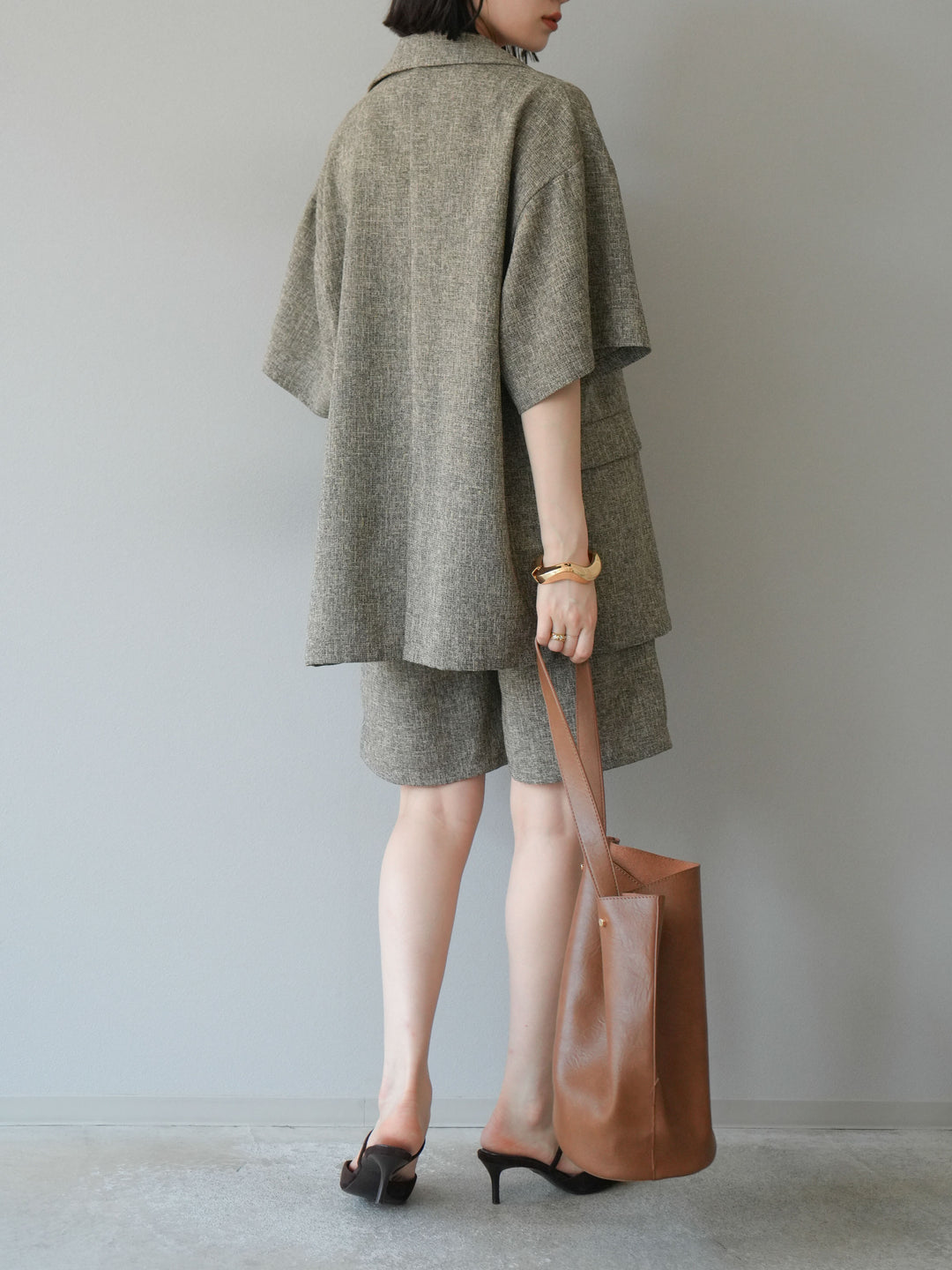 [SET]サマーツイードハーフジャケット+サマーツイードハーフパンツ(2set)