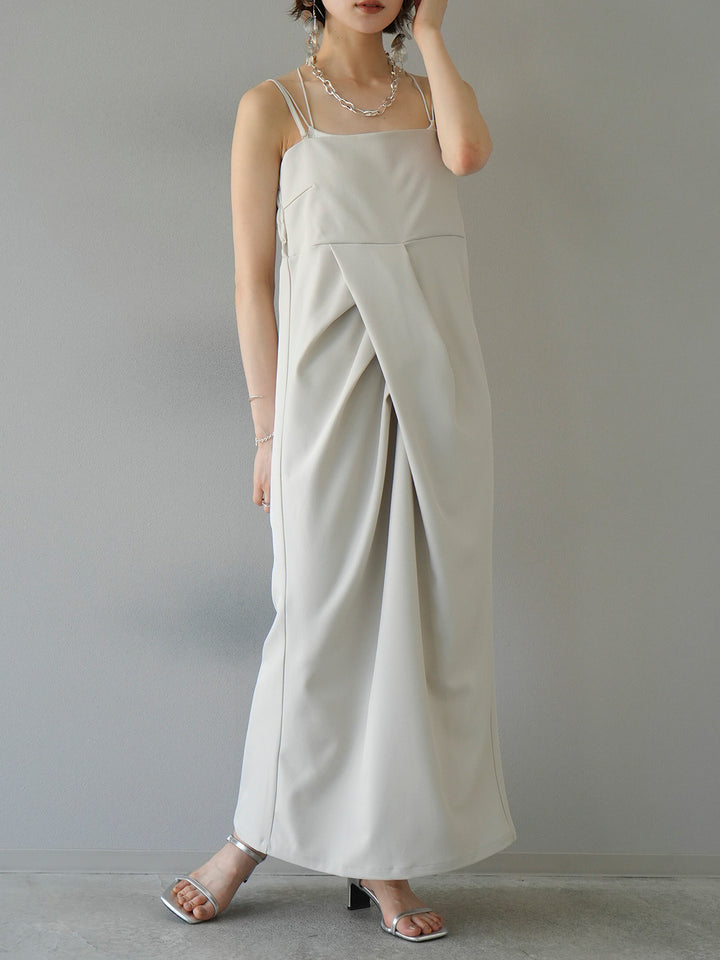 [Pre-order] 2WAY Draped Camisole Dress/Ivory