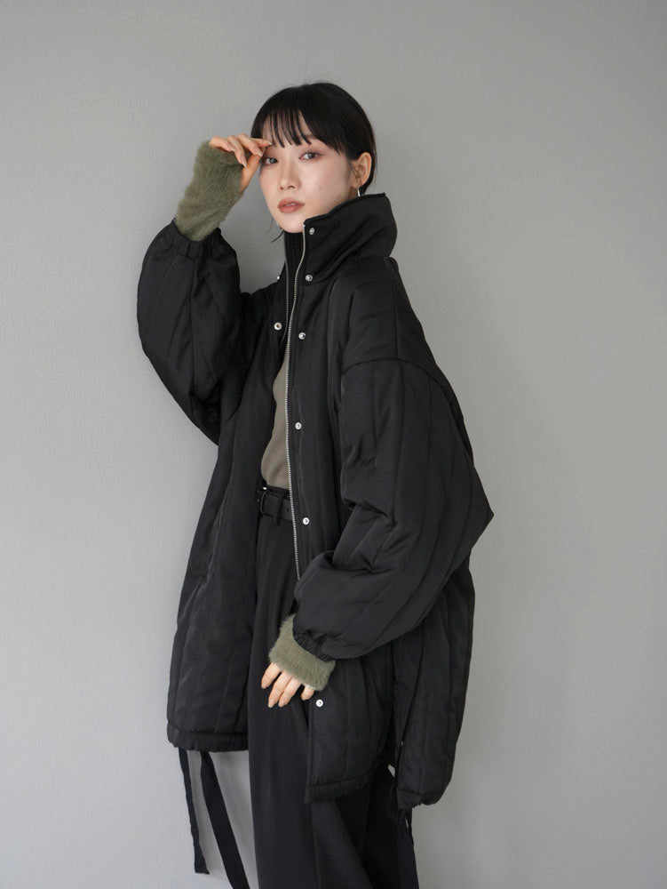 予約]ナイロン中綿ジャケット/ブラック – Lumier 