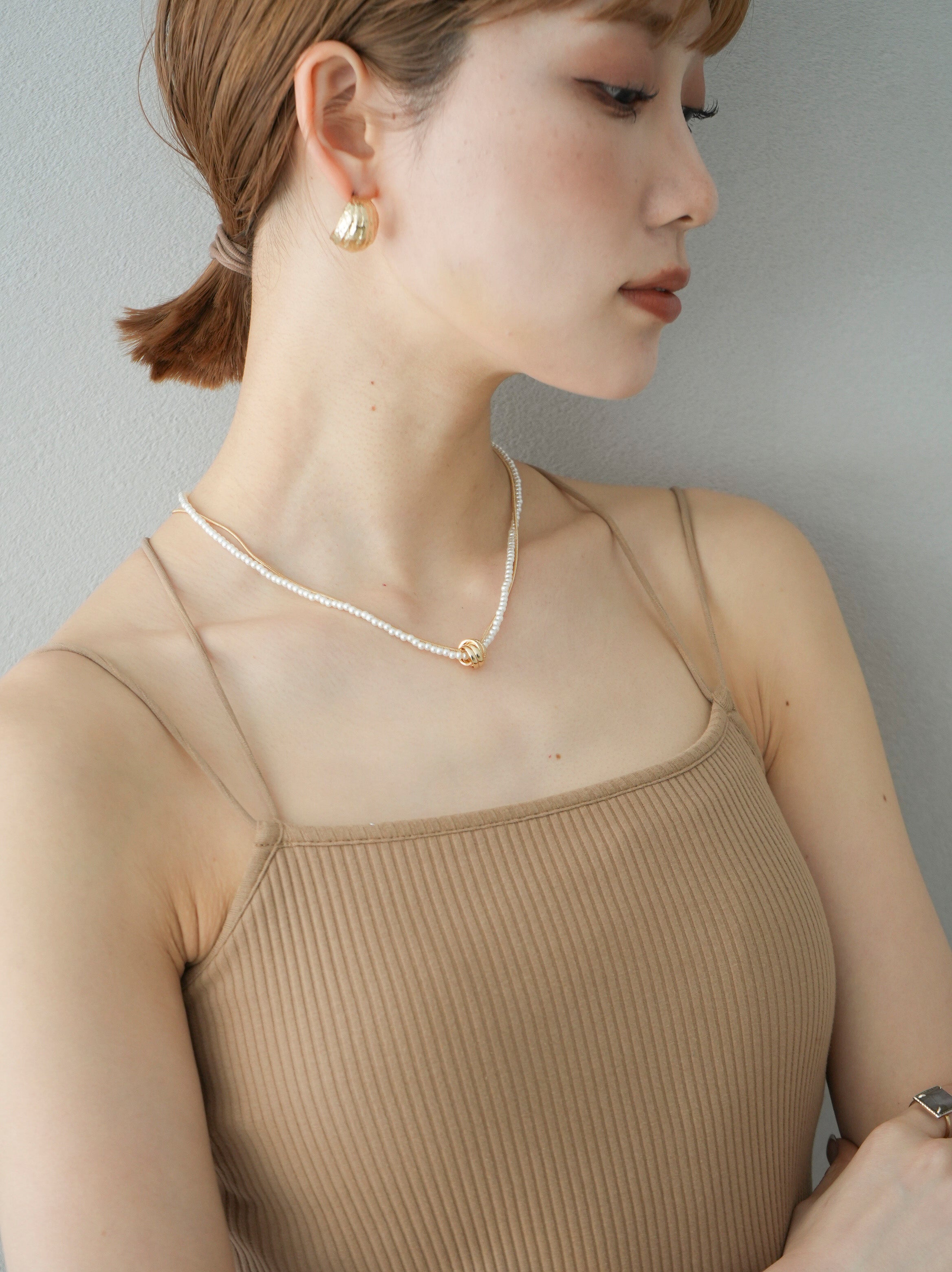 ❸アクセサリーイミテーション 約5.2キロ まとめ売り パールなど多数あり 限定数5】パール ネックレス＆イヤリング(アコヤ真珠/7mm/無調色/2点