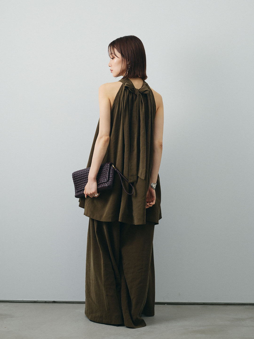 [SET] 桃色拉絨吊帶衫＆寬褲 SET UP（2 套）