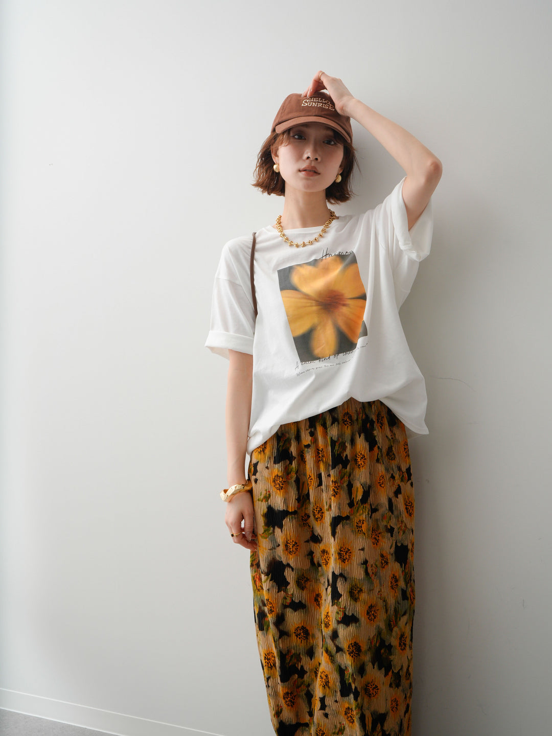 [SET]フラワーフォトTEE+選べるアクセセット(2set)