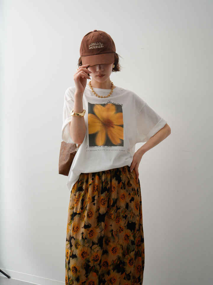 [SET]フラワーフォトTEE+フラワーフォトTEE(2set)