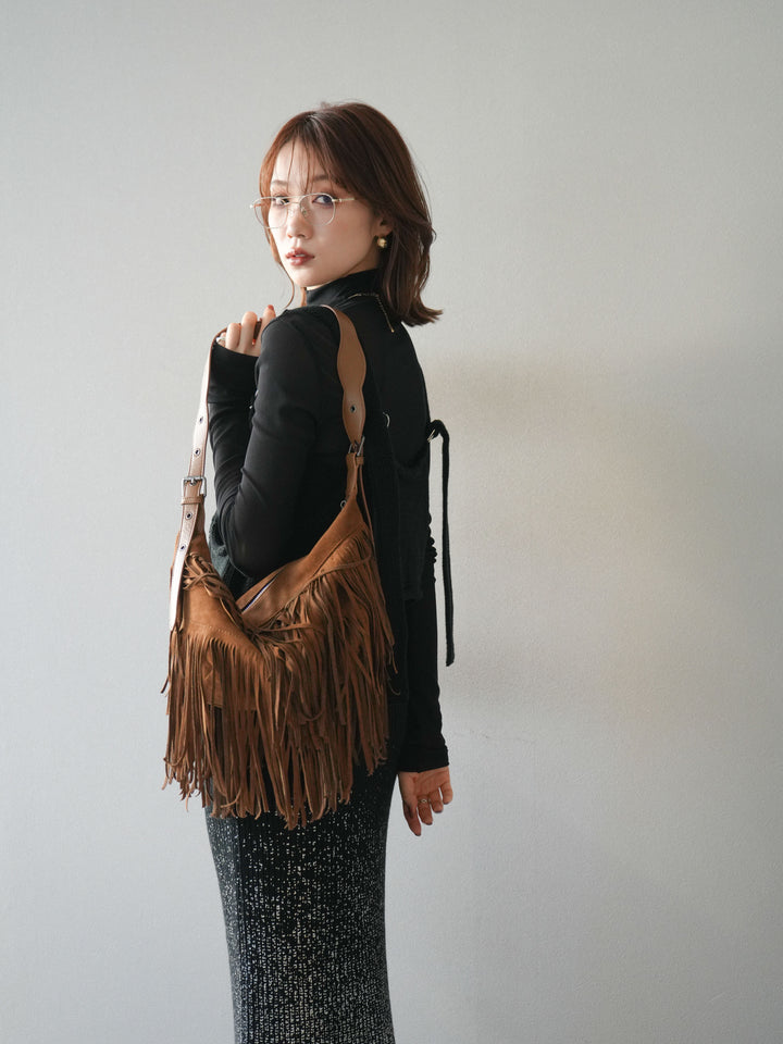 [予約]ニットビスチェ/black