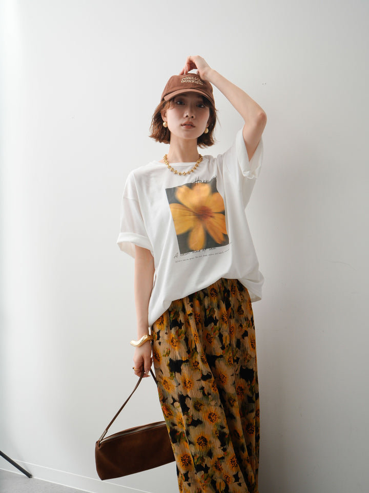 [SET]フラワーフォトTEE+選べるアクセセット(2set)