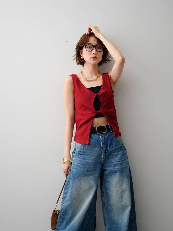[SET]ツイストタンクトップ+ツイストタンクトップ(2set)
