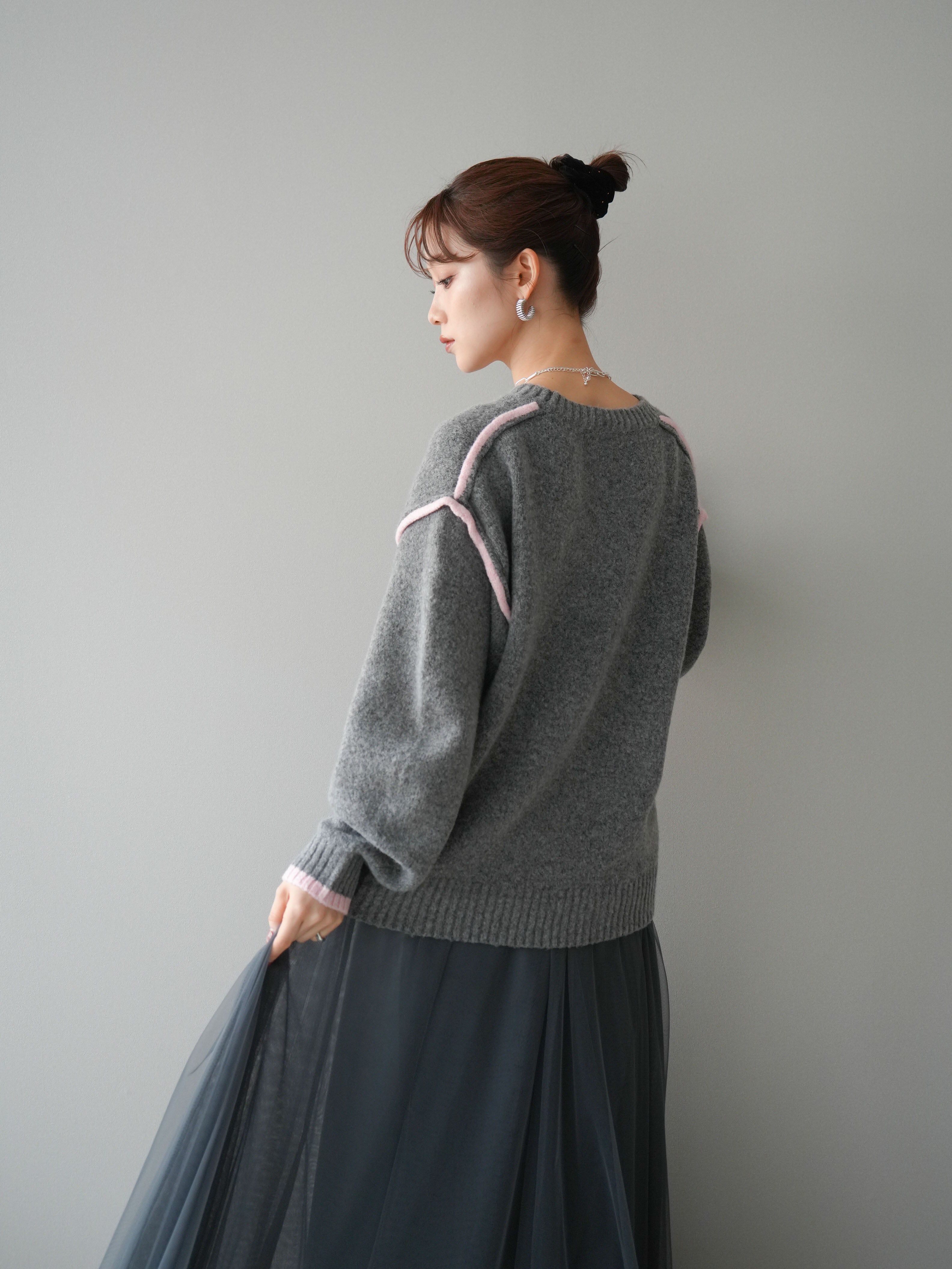 AURALEE　リブニットバンドゥ　新品タグ付き　チャコールグレー 一 番 安い 通販ファッション - AURALEE リブニットバンドゥ 新品タグ