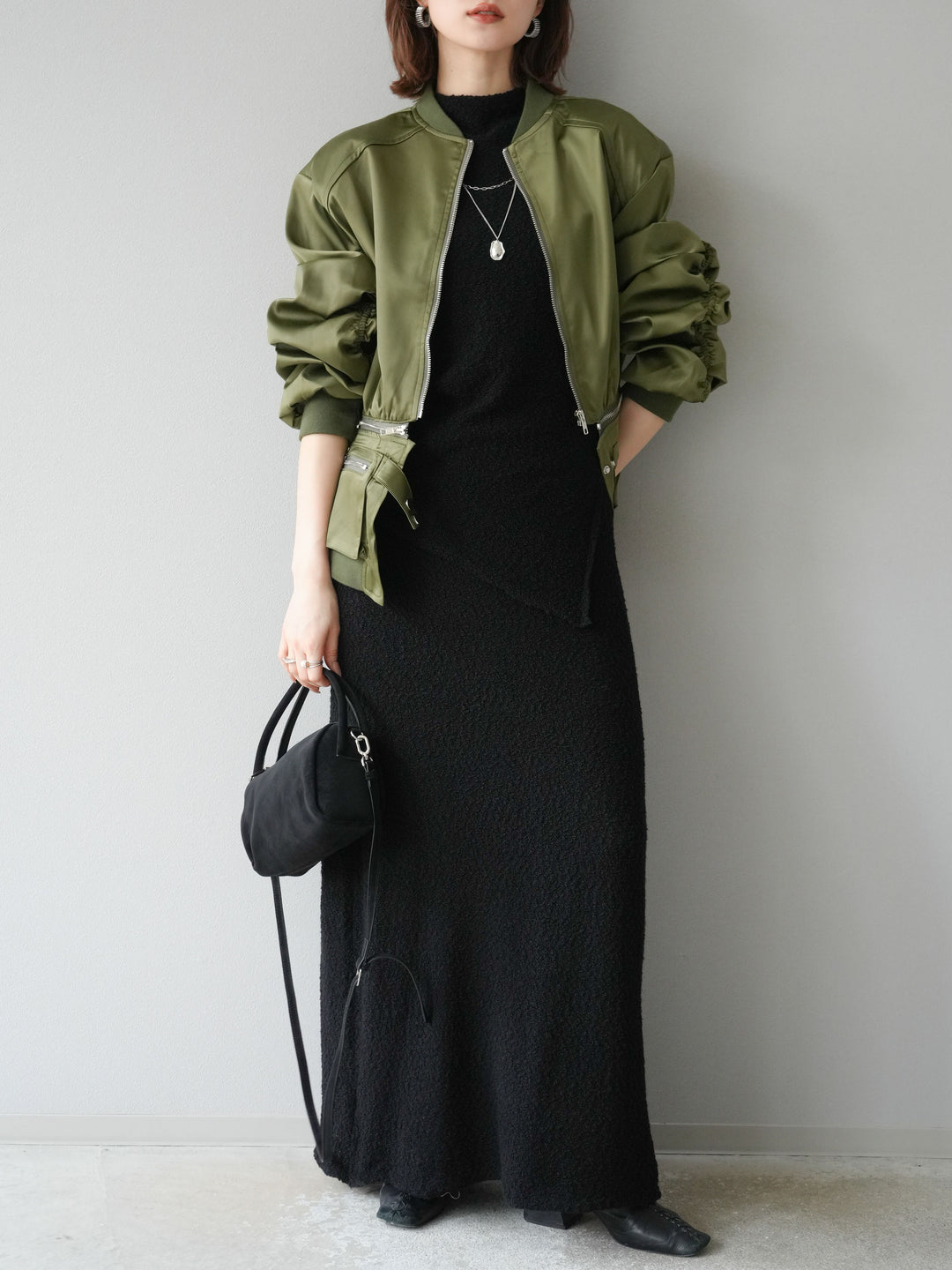 [予約]2WAYデザインMA-1/カーキ