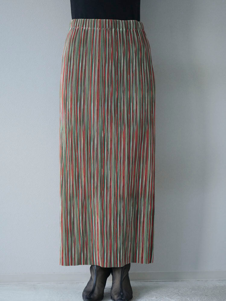 プリーツスカート ミントグリーン 紫ストライプ プリーツスカート ミントグリーン 紫ストライプ プリーツスカート