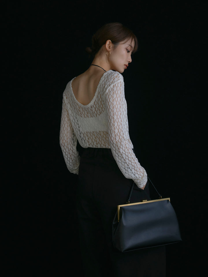 【Allure】[SET]バックラウンドレーストップス+バックラウンドレーストップス(2set)