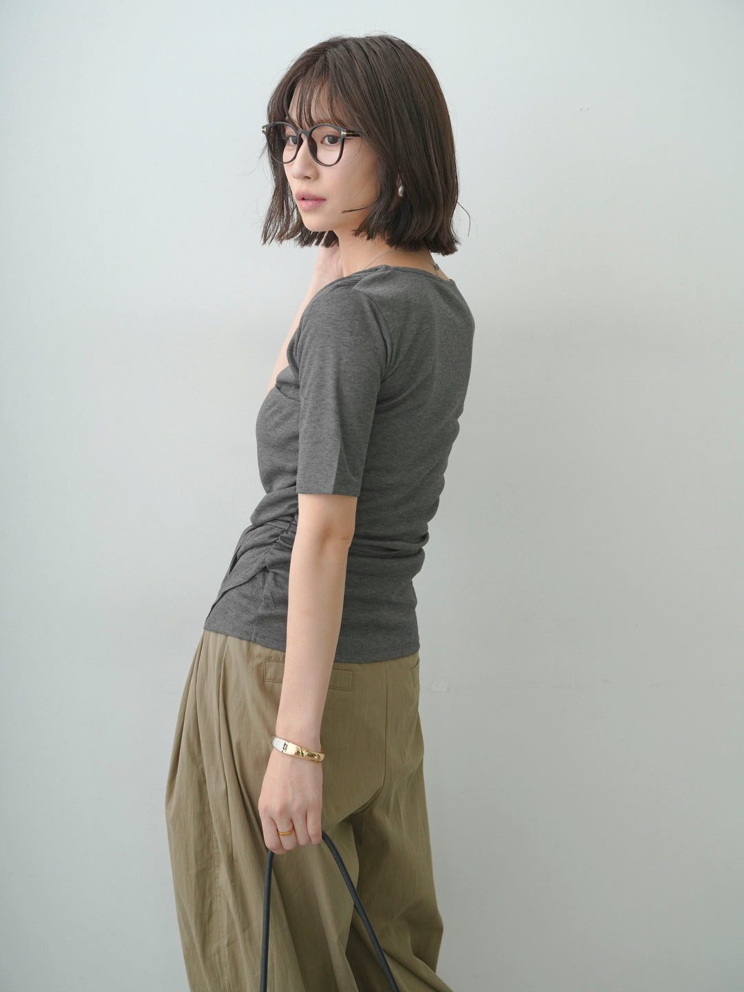 [SET]シアードレープカシュクールプルトップス+シアードレープカシュクールプルトップス(2set)