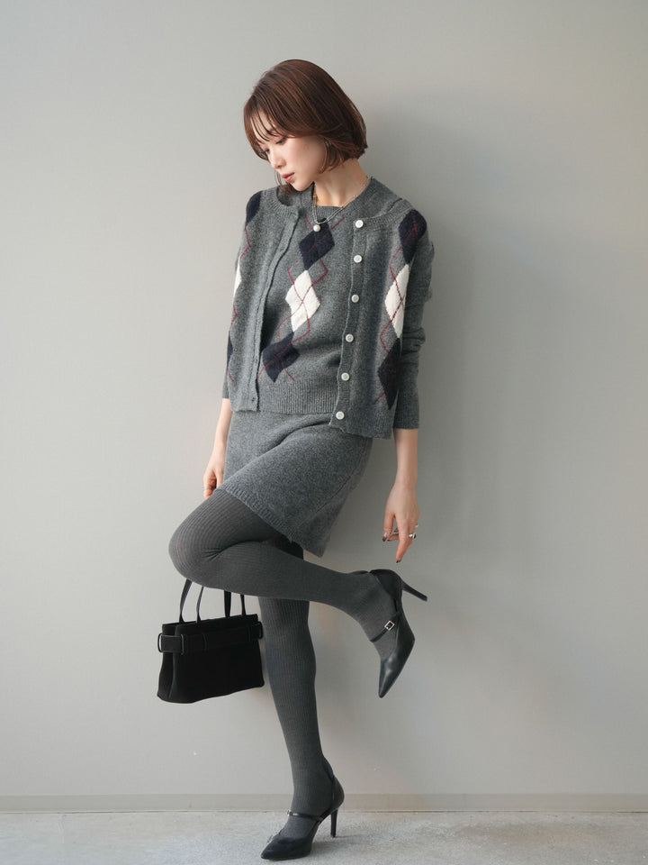 [SET]アーガイル柄3ピースSET UP(2set)