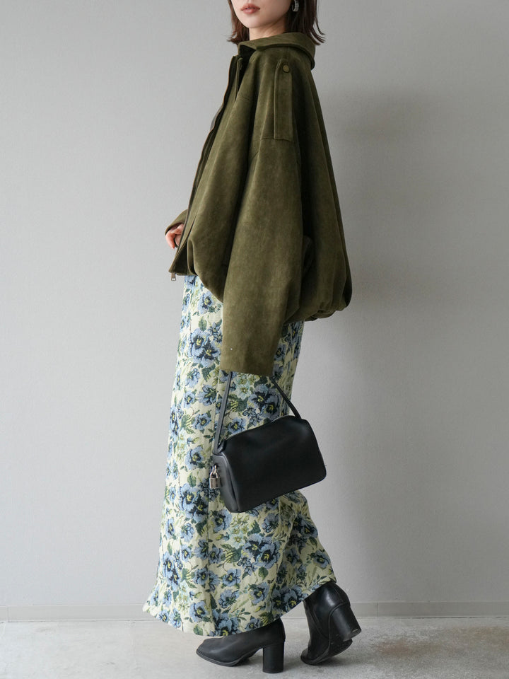 [SET]ゴブランフロントジップタイトスカート+ゴブランフロントジップタイトスカート(2set)