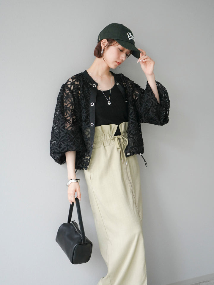 [套裝] 蕾絲透明上衣 + 選配配件套裝（2 套）