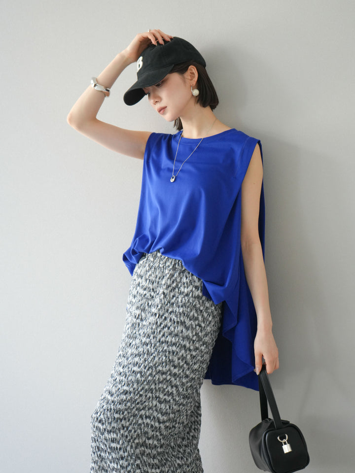 [預訂] Cool Touch Tuck Flare Cut Pullover/藍色