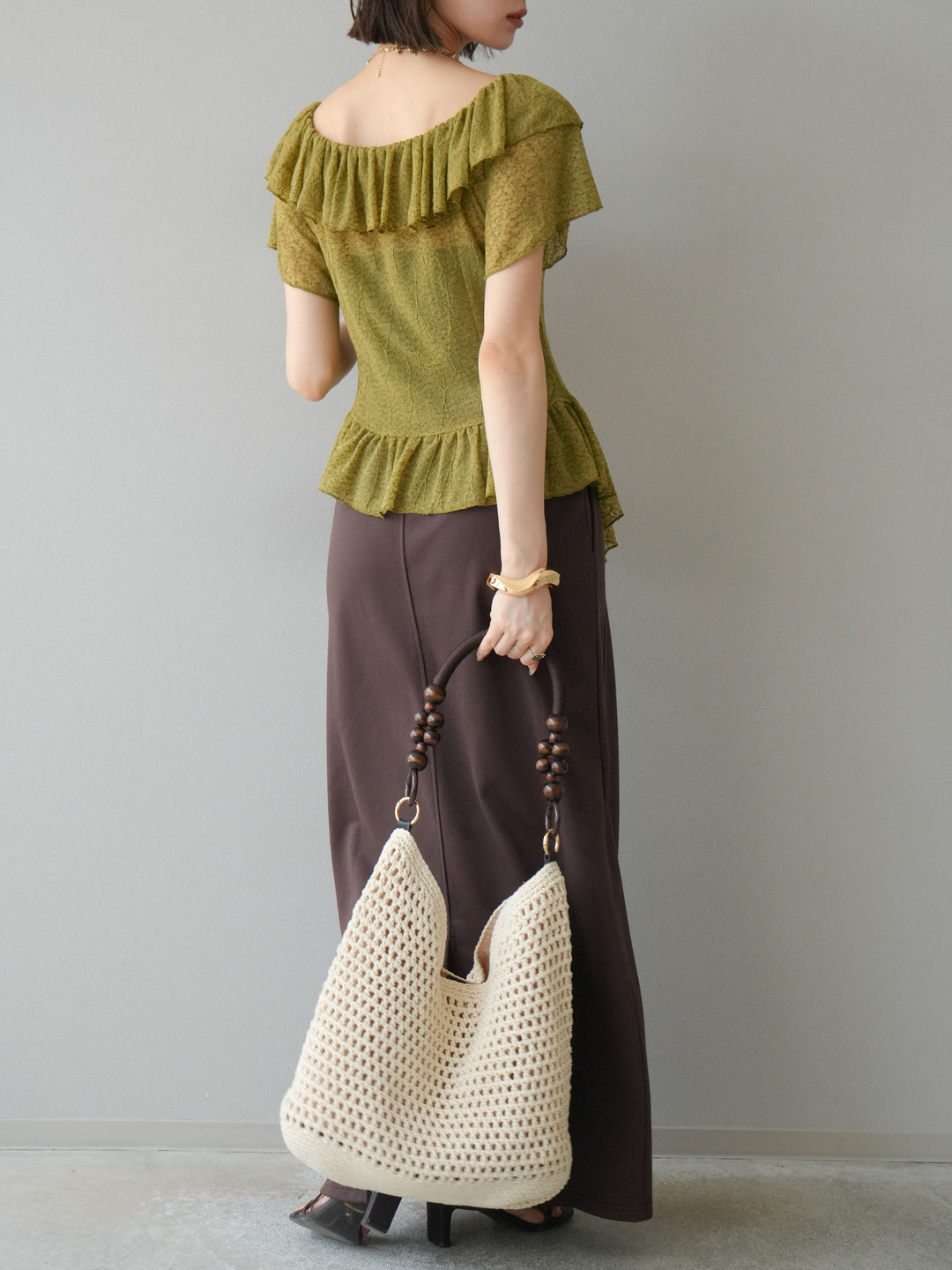 [SET] 毛衣長裙+毛衣長裙（2件套）