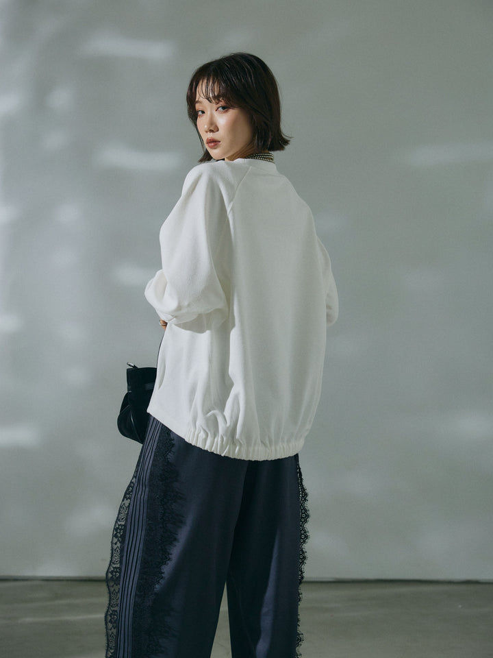 [予約]ブークレダンボールロゴ刺繍プルオーバー/off