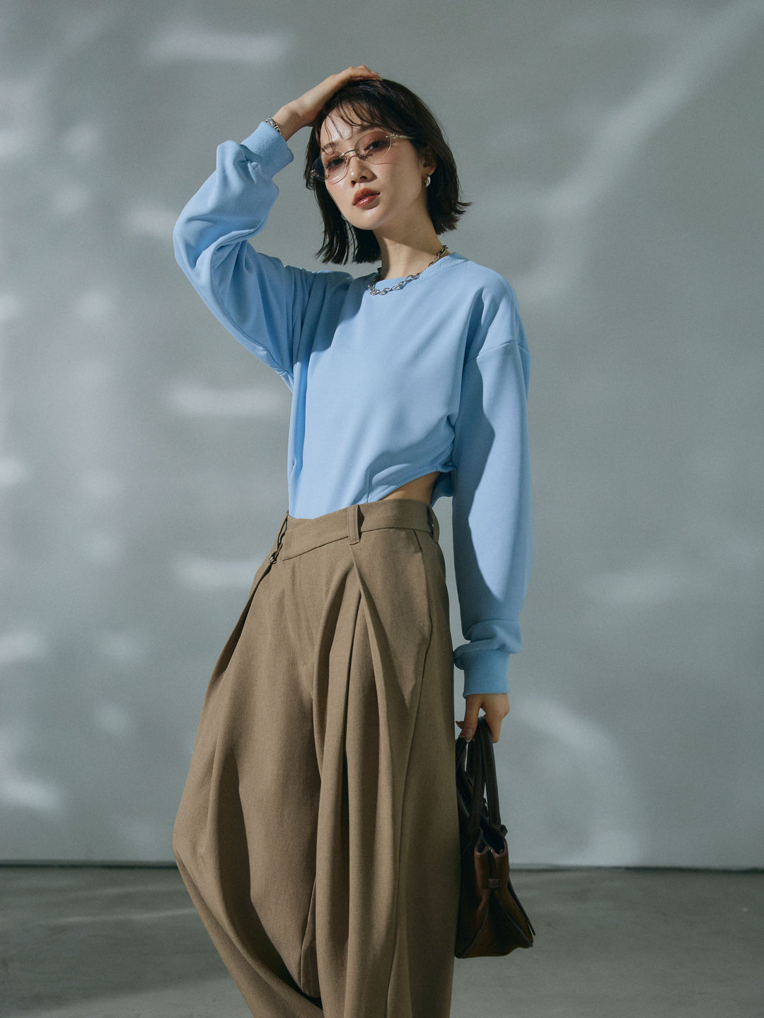 [予約]スウェットボディスーツ/lightblue