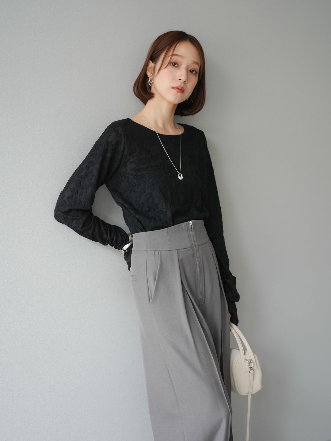 [予約]シアージャガードトップス/ブラック