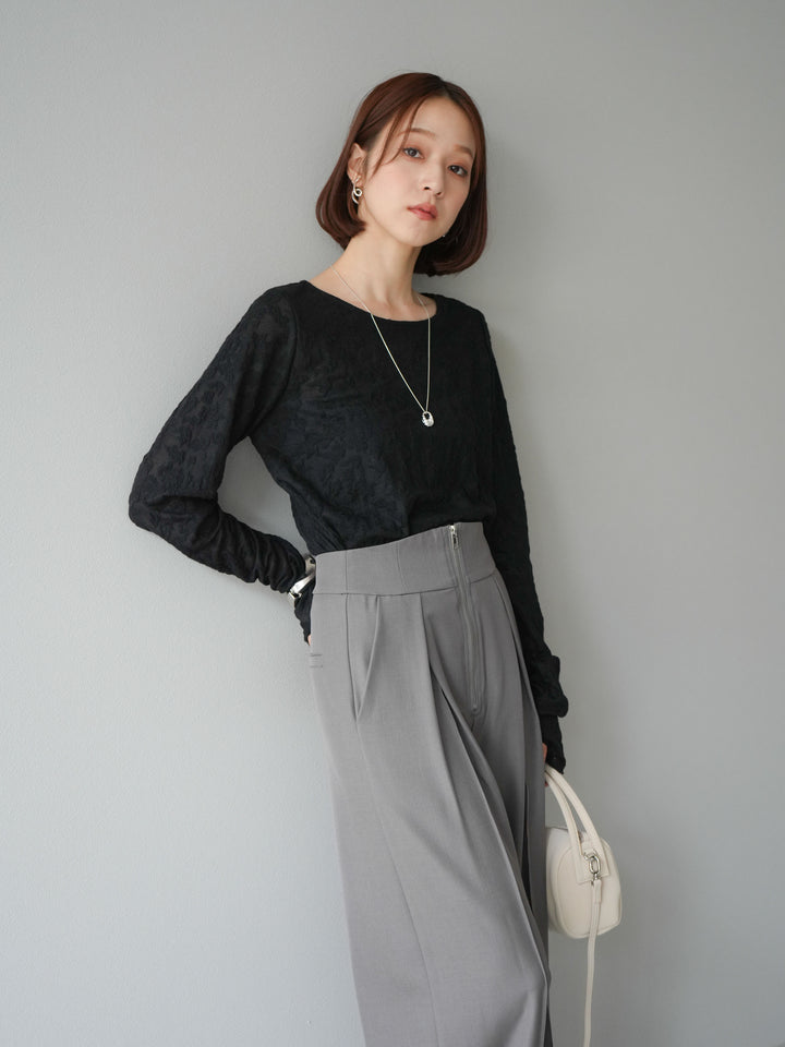 [予約]シアージャガードトップス/ブラック