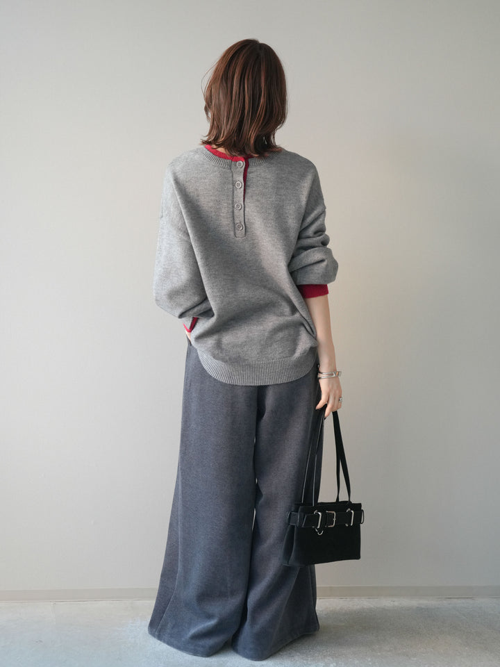 [SET]ベルトデザインループコールテンワイドパンツ(ベルト付き)+ベルトデザインループコールテンワイドパンツ(ベルト付き)(2set)