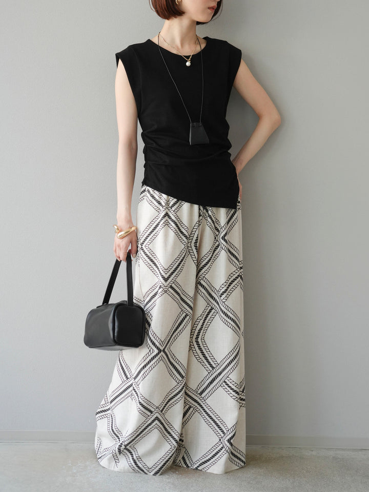 [訂位] 麻繩休閒褲/象牙白