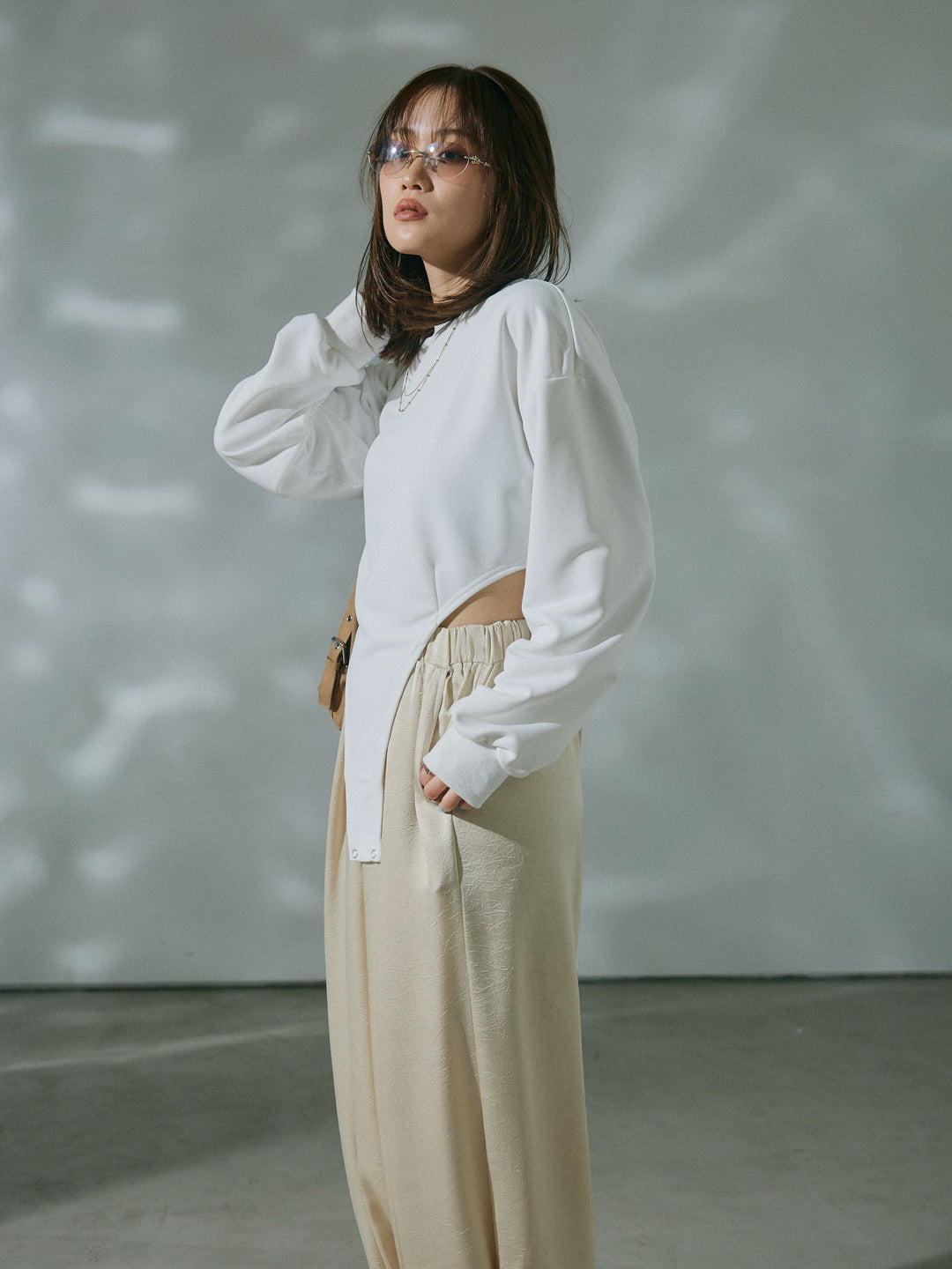 [予約]スウェットボディスーツ/white